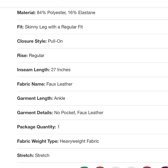 Spanx (Asset) Faux Leather Shaping Leggings - Picture 7 of 8